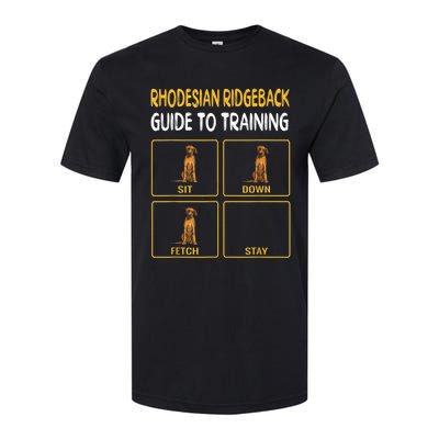 Funny Rhodesian Ridgeback Guide To Training Dog Obedience Softstyle® CVC T-Shirt