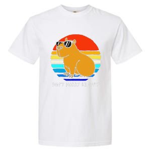 Funny Retro Rodent Funny Capybara Dont Be Worry Be Capy Garment-Dyed Heavyweight T-Shirt