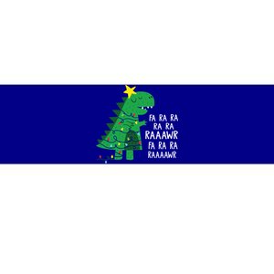 Fa Ra Ra Rawr Tree Rex Funny Merry Christmas Dinosaur Gift Bumper Sticker