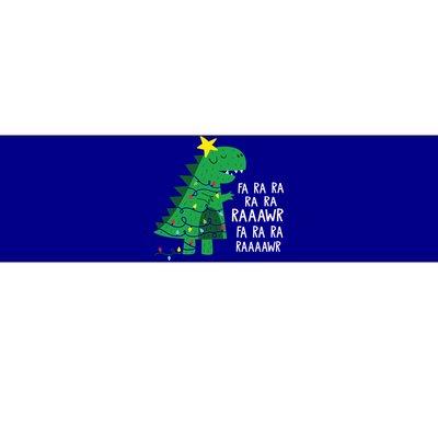 Fa Ra Ra Rawr Tree Rex Funny Merry Christmas Dinosaur Gift Bumper Sticker