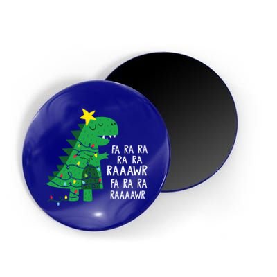 Fa Ra Ra Rawr Tree Rex Funny Merry Christmas Dinosaur Gift Magnet