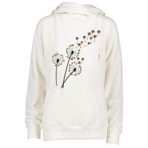 Flower Rubik Rubic Rubix Dandelion Funny Color Math Lovers Gift Womens Funnel Neck Pullover Hood