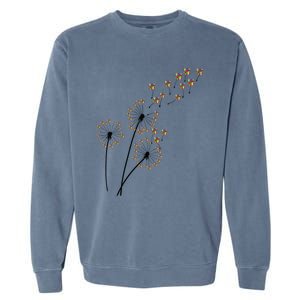 Flower Rubik Rubic Rubix Dandelion Funny Color Math Lovers Gift Garment-Dyed Sweatshirt