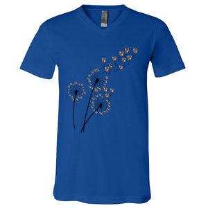 Flower Rubik Rubic Rubix Dandelion Funny Color Math Lovers Gift V-Neck T-Shirt