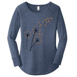 Flower Rubik Rubic Rubix Dandelion Funny Color Math Lovers Gift Women's Perfect Tri Tunic Long Sleeve Shirt