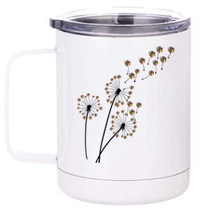 Flower Rubik Rubic Rubix Dandelion Funny Color Math Lovers Gift 12 oz Stainless Steel Tumbler Cup