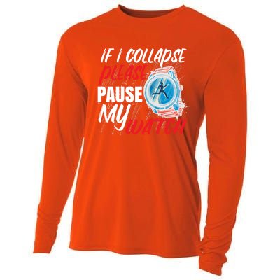 Funny Running Runner Half Marathon Gift Cooling Performance Long Sleeve Crew