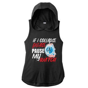 Funny Running Runner Half Marathon Gift Ladies PosiCharge Tri-Blend Wicking Draft Hoodie Tank