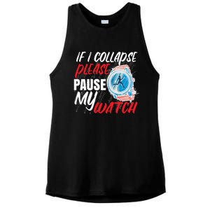 Funny Running Runner Half Marathon Gift Ladies PosiCharge Tri-Blend Wicking Tank