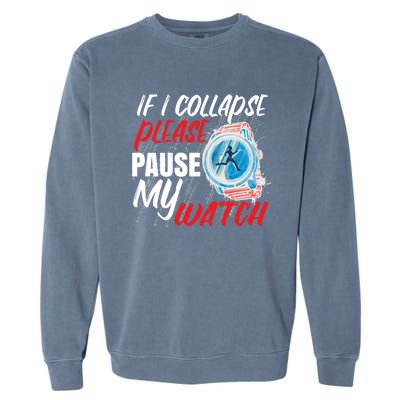 Funny Running Runner Half Marathon Gift Garment-Dyed Sweatshirt