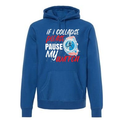 Funny Running Runner Half Marathon Gift Premium Hoodie