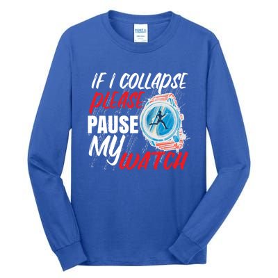 Funny Running Runner Half Marathon Gift Tall Long Sleeve T-Shirt