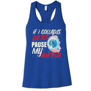 Funny Running Runner Half Marathon Gift Women's Racerback Tank