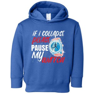 Funny Running Runner Half Marathon Gift Toddler Hoodie