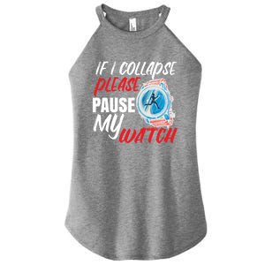 Funny Running Runner Half Marathon Gift Women's Perfect Tri Rocker Tank