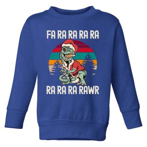 Fa Ra Ra Ra Ra Ra Ra Ra Rawr Christmas Trex Dinosaur Funny Cute Gift Toddler Sweatshirt