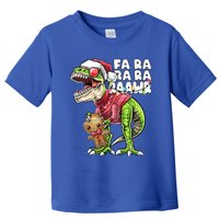 Fa Ra Ra Ra Rawr Dinosaur Ugly Christmas Gingerbread Gift Toddler T-Shirt