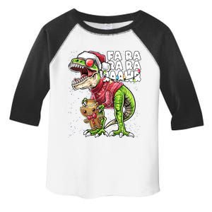 Fa Ra Ra Ra Rawr Dinosaur Ugly Christmas Gingerbread Gift Toddler Fine Jersey T-Shirt