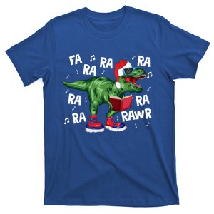 Fa Ra Ra Ra Rawr Funny Christmas Santa Trex Dinosaur Cute Gift T-Shirt