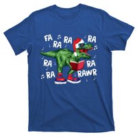 Fa Ra Ra Ra Rawr Funny Christmas Santa Trex Dinosaur Cute Gift T-Shirt