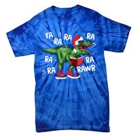 Fa Ra Ra Ra Rawr Funny Christmas Santa Trex Dinosaur Cute Gift Tie-Dye T-Shirt