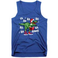 Fa Ra Ra Ra Rawr Funny Christmas Santa Trex Dinosaur Cute Gift Tank Top