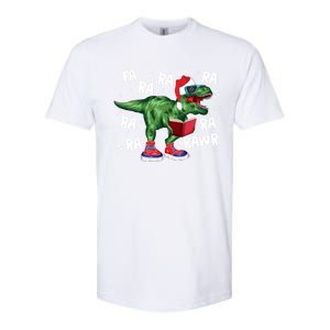 Fa Ra Ra Ra Rawr Funny Christmas Santa Trex Dinosaur Cute Gift Softstyle CVC T-Shirt