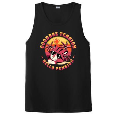 Funny Retired Retirement Gift Goodbye Tension PosiCharge Competitor Tank