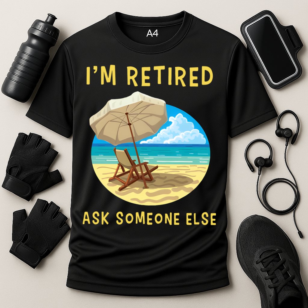 Funny Retired Retirement Gift Cooling Performance Crew T-Shirt