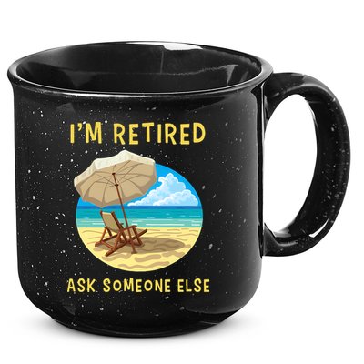 Funny Retired Retirement Gift 15oz Campfire Ceramic Mug