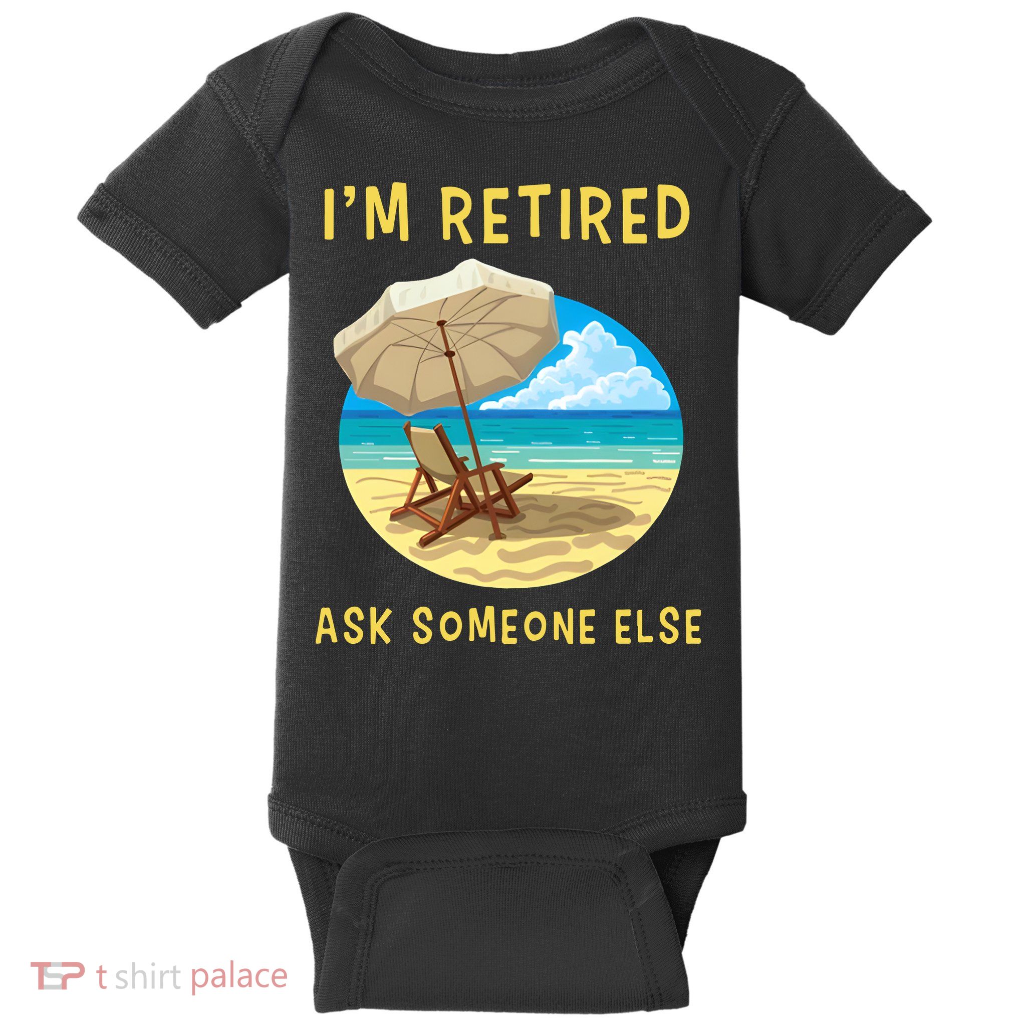 Funny Retired Retirement Gift Baby Bodysuit