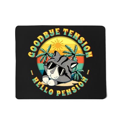 Funny Retired Retirement Gift Goodbye Tension Mousepad