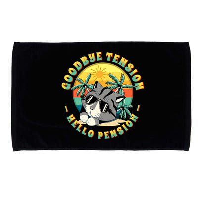 Funny Retired Retirement Gift Goodbye Tension Microfiber Hand Towel