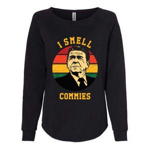 Funny Ronald Reagan I Smell Commies Political Humor Womens California Wash Sweatshirt