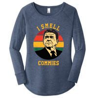 Funny Ronald Reagan I Smell Commies Political Humor Women's Perfect Tri Tunic Long Sleeve Shirt