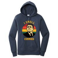 Funny Ronald Reagan I Smell Commies Political Humor Women's Pullover Hoodie