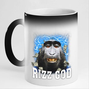 Funny Rizz Rizzler Rizz God Trending Meme Funny Rizz 11oz Black Color Changing Mug