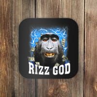 Funny Rizz Rizzler Rizz God Trending Meme Funny Rizz Coaster