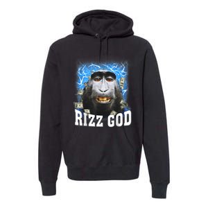 Funny Rizz Rizzler Rizz God Trending Meme Funny Rizz Premium Hoodie