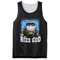 Funny Rizz Rizzler Rizz God Trending Meme Funny Rizz Mesh Reversible Basketball Jersey Tank