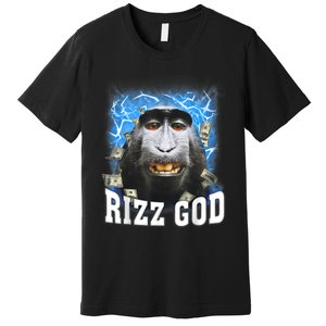 Funny Rizz Rizzler Rizz God Trending Meme Funny Rizz Premium T-Shirt