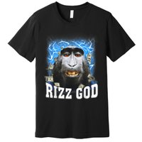 Funny Rizz Rizzler Rizz God Trending Meme Funny Rizz Premium T-Shirt