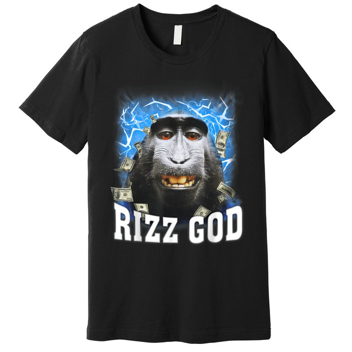 Funny Rizz Rizzler Rizz God Trending Meme Funny Rizz Premium T-Shirt