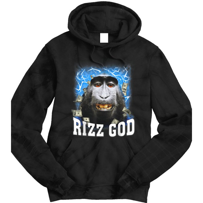 Funny Rizz Rizzler Rizz God Trending Meme Funny Rizz Tie Dye Hoodie