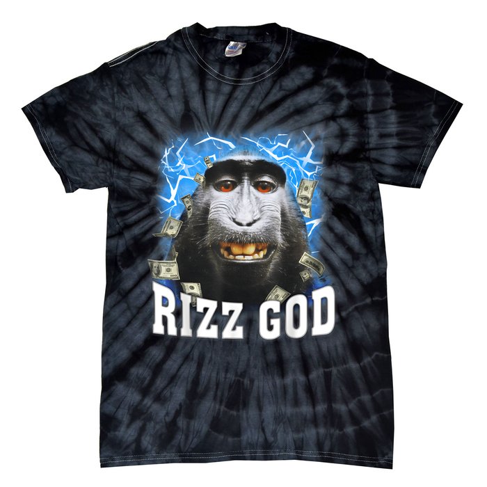 Funny Rizz Rizzler Rizz God Trending Meme Funny Rizz Tie-Dye T-Shirt