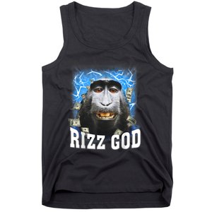 Funny Rizz Rizzler Rizz God Trending Meme Funny Rizz Tank Top