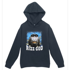 Funny Rizz Rizzler Rizz God Trending Meme Funny Rizz Urban Pullover Hoodie