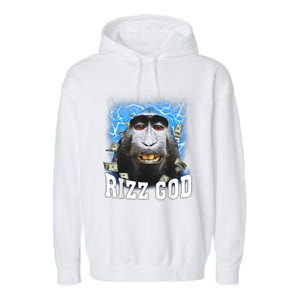 Funny Rizz Rizzler Rizz God Trending Meme Funny Rizz Garment-Dyed Fleece Hoodie