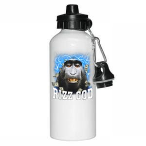 Funny Rizz Rizzler Rizz God Trending Meme Funny Rizz Aluminum Water Bottle