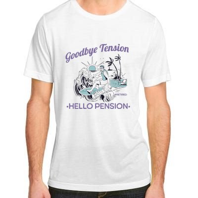 Funny Retired Retirement Gift Goodbye Tension Adult ChromaSoft Performance T-Shirt